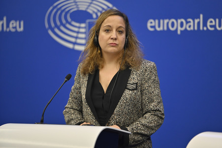 Pressekonferenz der Fraktion S&D im EU-Parlament in Straßburg