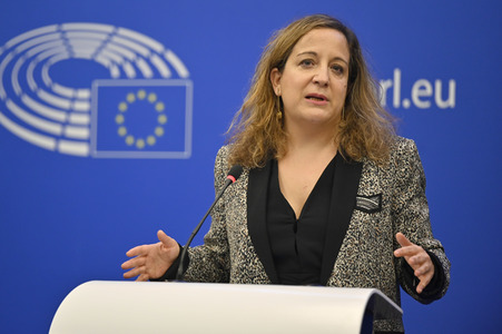 Pressekonferenz der Fraktion S&D im EU-Parlament in Straßburg