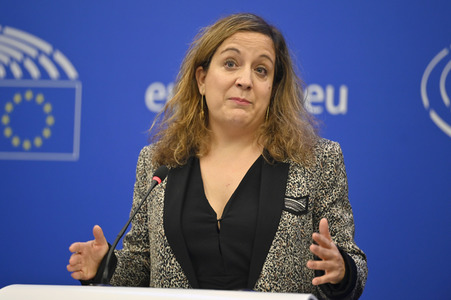 Pressekonferenz der Fraktion S&D im EU-Parlament in Straßburg