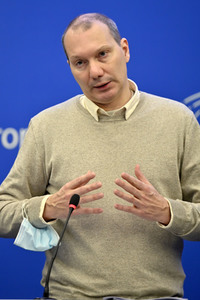 Pressekonferenz der Grünen im Europäischen Parlament in Straßburg