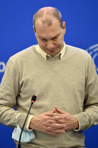 Pressekonferenz der Grünen im Europäischen Parlament in Straßburg
