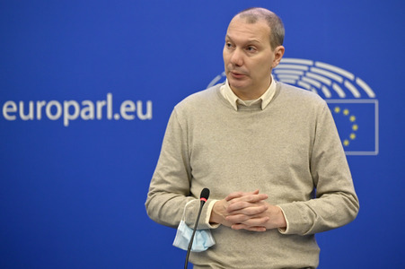 Pressekonferenz der Grünen im Europäischen Parlament in Straßburg