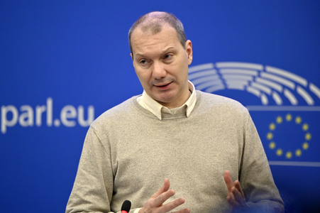 Pressekonferenz der Grünen im Europäischen Parlament in Straßburg