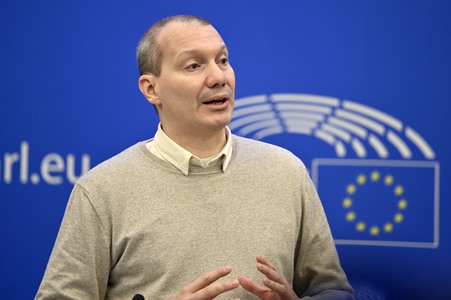 Pressekonferenz der Grünen im Europäischen Parlament in Straßburg