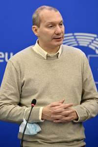 Pressekonferenz der Grünen im Europäischen Parlament in Straßburg
