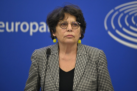 Pressekonferenz der Grünen im Europäischen Parlament in Straßburg