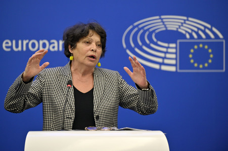 Pressekonferenz der Grünen im Europäischen Parlament in Straßburg