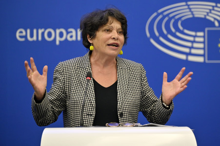 Pressekonferenz der Grünen im Europäischen Parlament in Straßburg