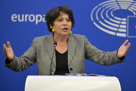 Pressekonferenz der Grünen im Europäischen Parlament in Straßburg