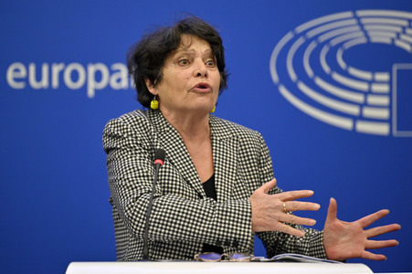 Pressekonferenz der Grünen im Europäischen Parlament in Straßburg