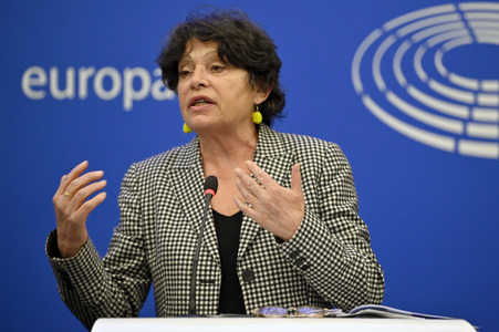 Pressekonferenz der Grünen im Europäischen Parlament in Straßburg
