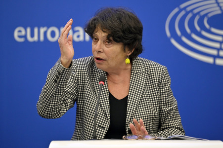 Pressekonferenz der Grünen im Europäischen Parlament in Straßburg