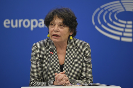 Pressekonferenz der Grünen im Europäischen Parlament in Straßburg