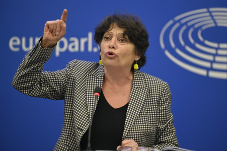 Pressekonferenz der Grünen im Europäischen Parlament in Straßburg