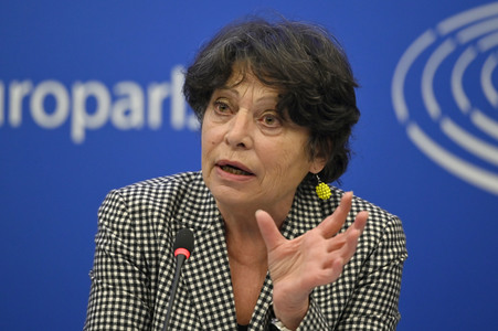 Pressekonferenz der Grünen im Europäischen Parlament in Straßburg