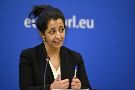 Pressekonferenz der Grünen im Europäischen Parlament in Straßburg