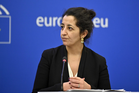 Pressekonferenz der Grünen im Europäischen Parlament in Straßburg