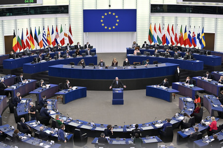 Plenartagung im Europäischen Parlament in Straßburg