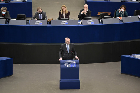 Plenartagung im Europäischen Parlament in Straßburg