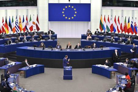 Plenartagung im Europäischen Parlament in Straßburg