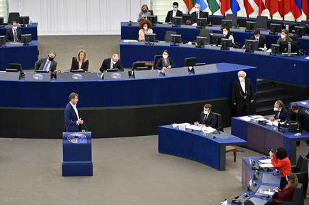 Plenartagung im Europäischen Parlament in Straßburg