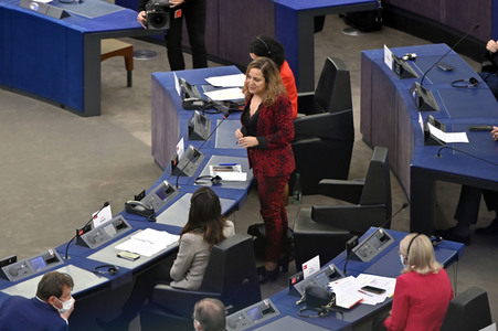 Plenartagung im Europäischen Parlament in Straßburg