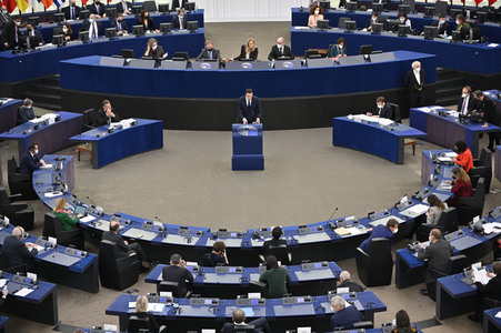 Plenartagung im Europäischen Parlament in Straßburg