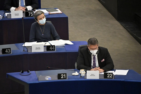 Plenartagung im Europäischen Parlament in Straßburg