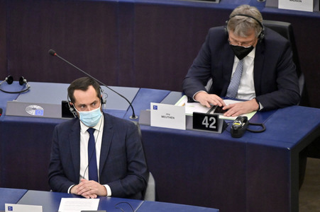 Plenartagung im Europäischen Parlament in Straßburg