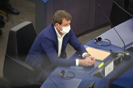 Plenartagung im Europäischen Parlament in Straßburg