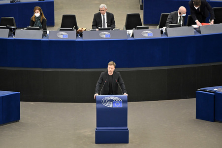 Plenartagung über den Digital Services Act im EU-Parlament in Straßburg