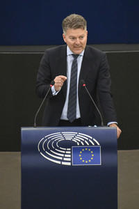 Plenartagung über den Digital Services Act im EU-Parlament in Straßburg