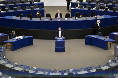 Plenartagung über den Digital Services Act im EU-Parlament in Straßburg