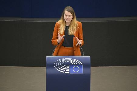 Plenartagung über den Digital Services Act im EU-Parlament in Straßburg