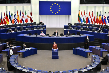 Plenartagung über den Digital Services Act im EU-Parlament in Straßburg