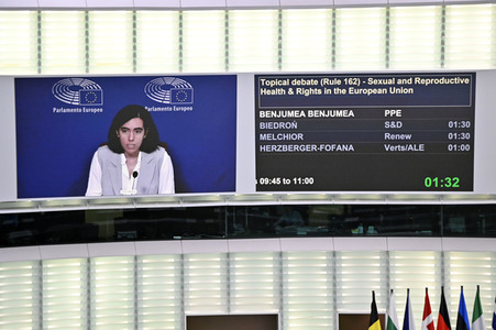 Plenartagung über sexuelle und reproduktive Gesundheit im EU-Parlament in Straßburg