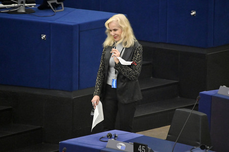 Plenartagung über Tiertransporte im EU-Parlament in Straßburg