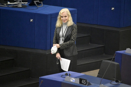 Plenartagung über Tiertransporte im EU-Parlament in Straßburg