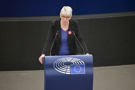 Plenartagung über Tiertransporte im EU-Parlament in Straßburg