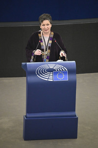 Plenartagung über Tiertransporte im EU-Parlament in Straßburg