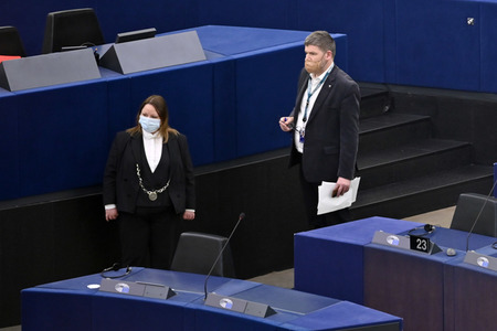 Plenartagung über Tiertransporte im EU-Parlament in Straßburg