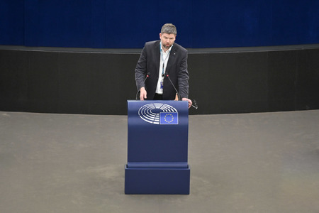 Plenartagung über Tiertransporte im EU-Parlament in Straßburg