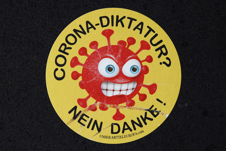 Coronademo in Düsseldorf