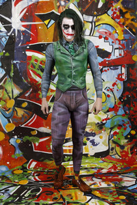 GEEK ART: Joker meets Riddler Bodypainting