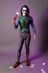 GEEK ART: Joker meets Riddler Bodypainting