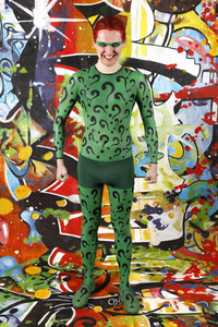 GEEK ART: Joker meets Riddler Bodypainting