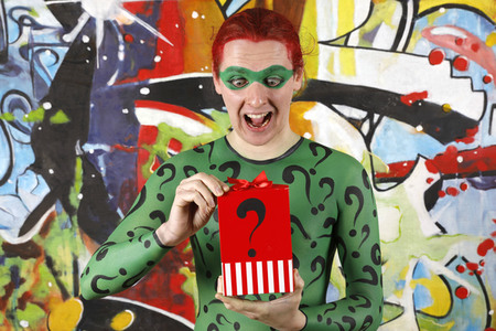 GEEK ART: Joker meets Riddler Bodypainting