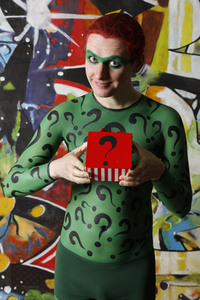 GEEK ART: Joker meets Riddler Bodypainting