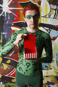GEEK ART: Joker meets Riddler Bodypainting