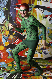 GEEK ART: Joker meets Riddler Bodypainting